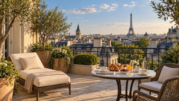 Top hôtels à Paris offrant des terrasses privées pour un séjour unique